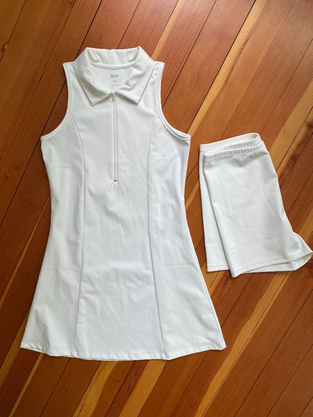 White Golf / Tennis Dress with Shorts - Size Medium